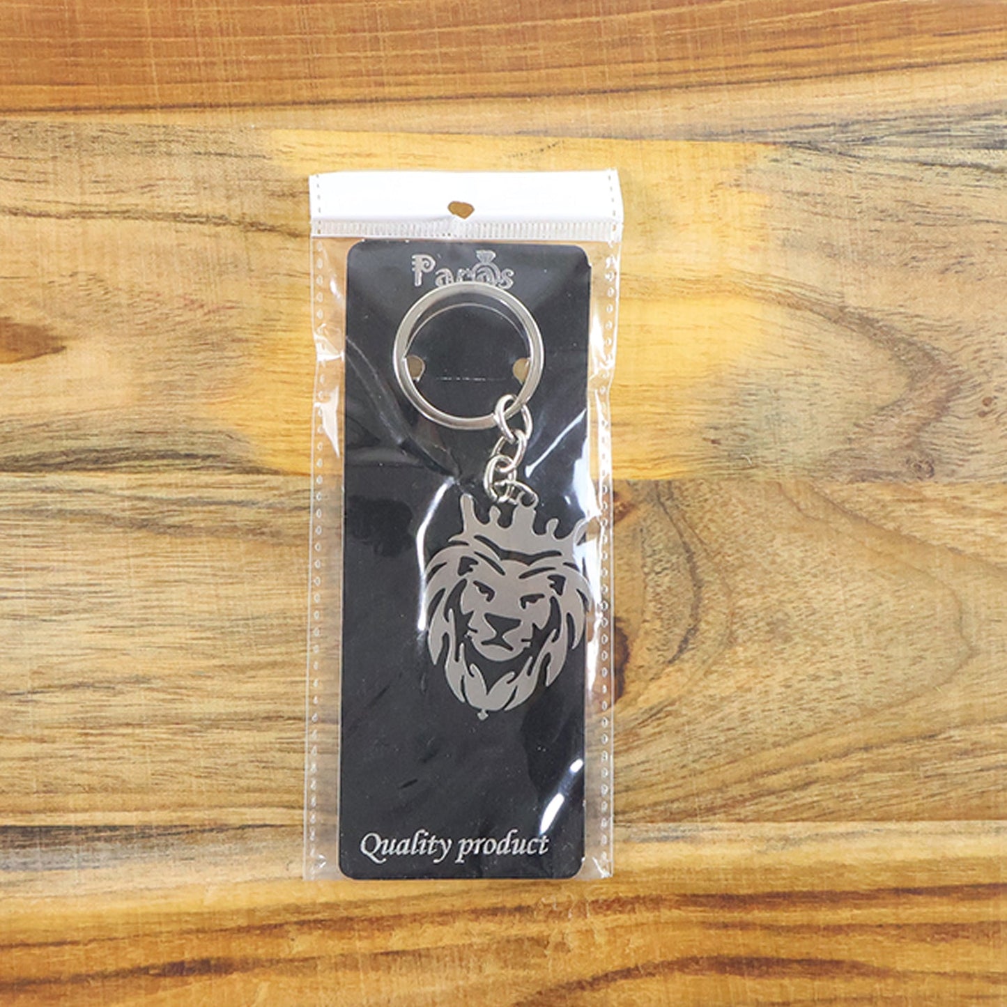 Stylish Metal Lion Head Keychain (1 Pc)