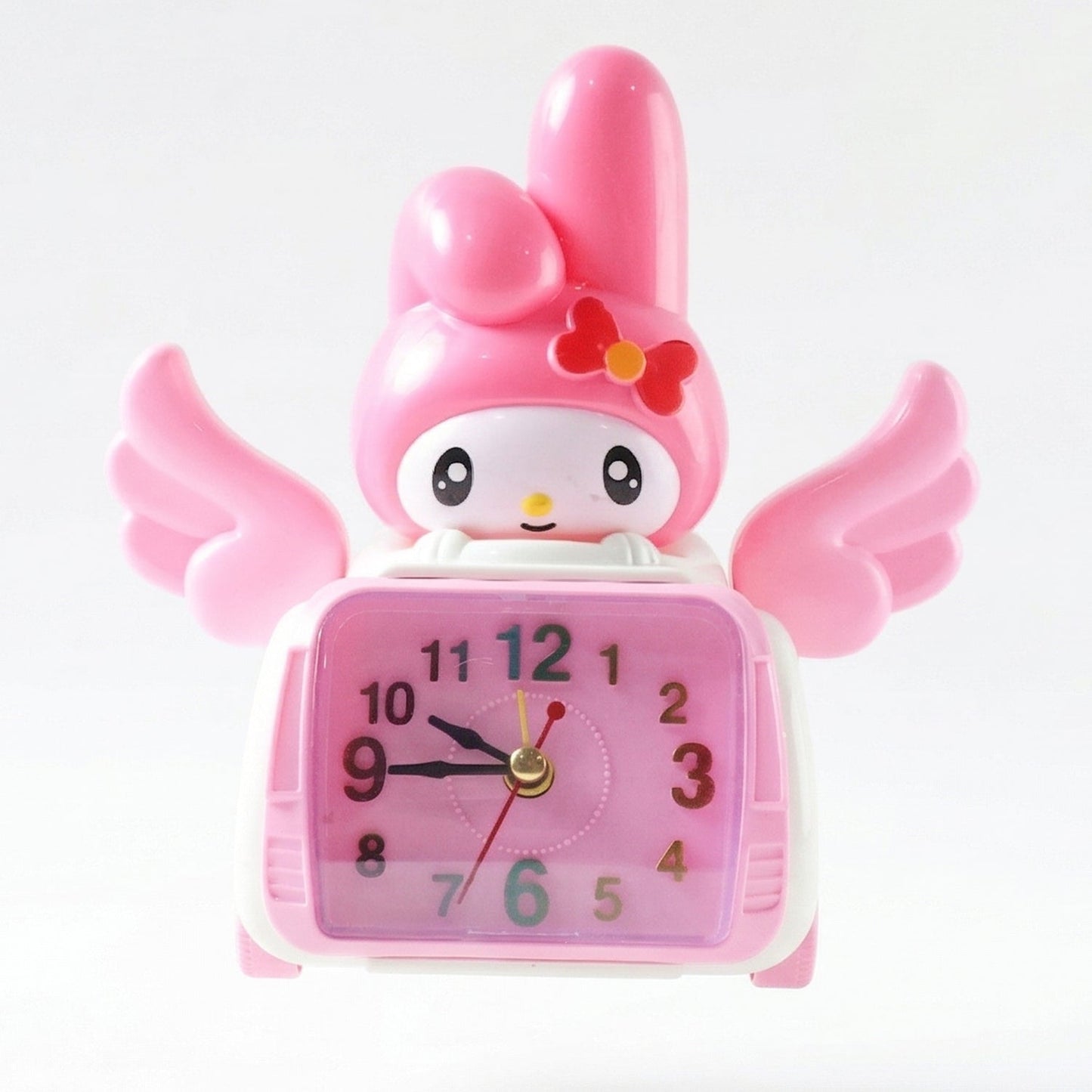 Cute Cartoon Bunny Car Style Pink Table Alarm Clock (1 Pc)