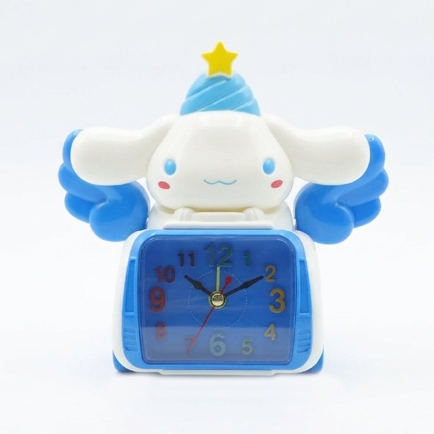 Cute Cartoon Bunny Angel Car Style Table Alarm Clock (1 Pc)