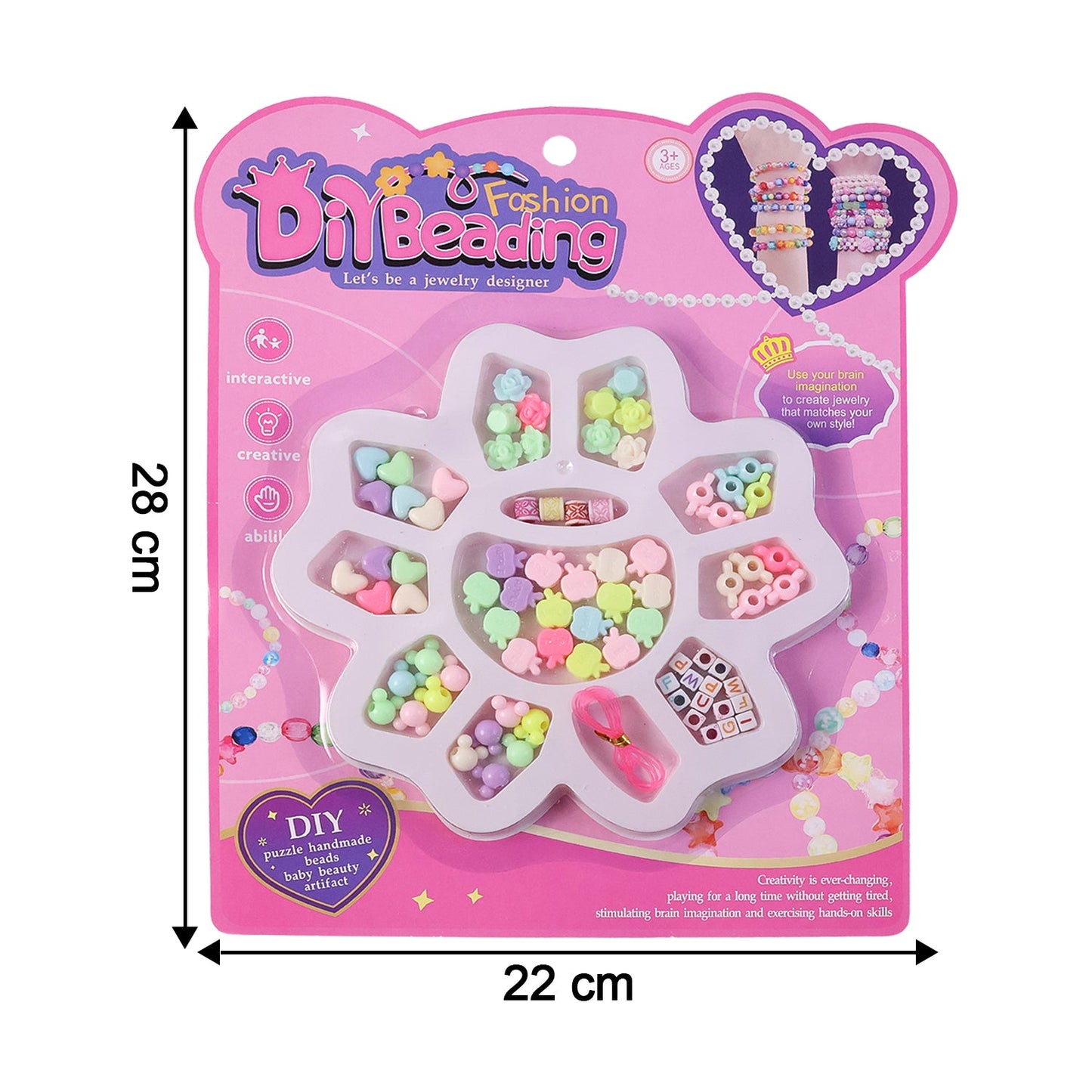 DIY Beading Jewellery Making Kit for Kids (1 Set)