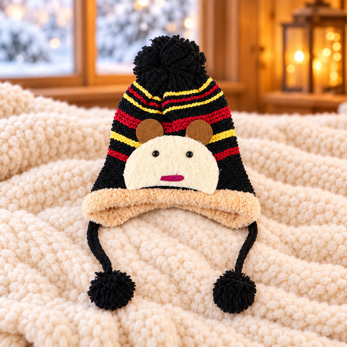 Cartoon Detail Warm Hat