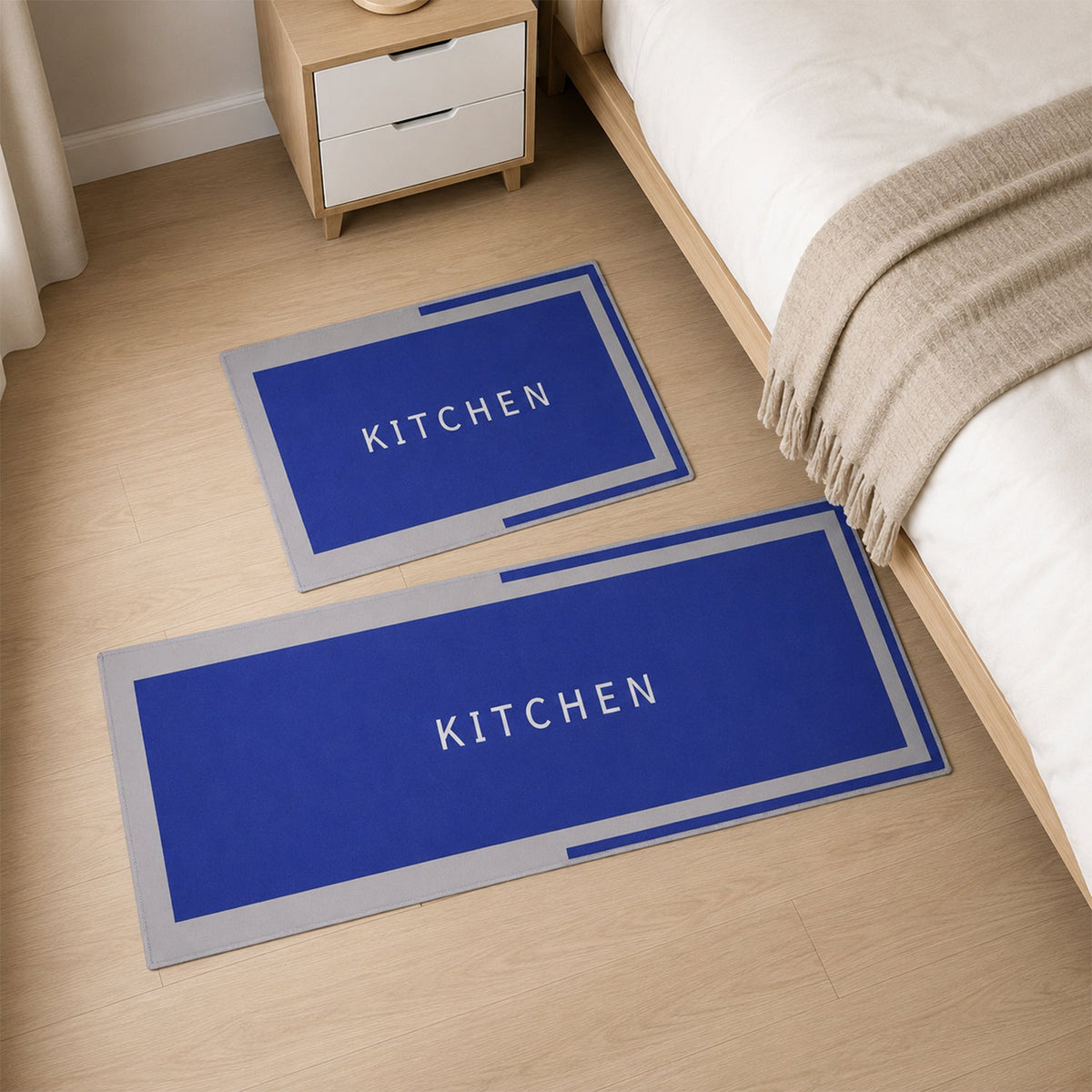 Printed Anti Slip Floor Mat Set  Safe & Decorative for Home