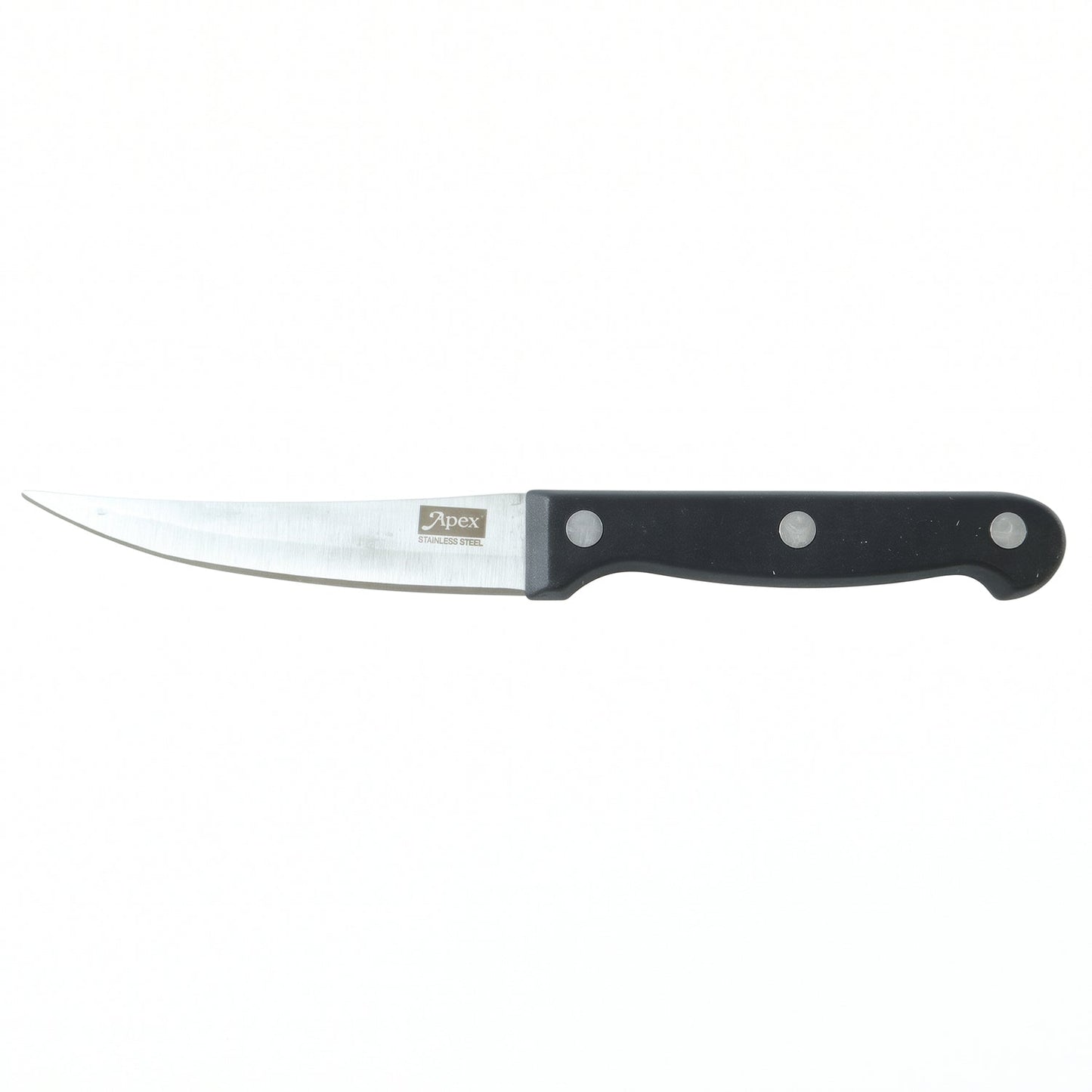 Apex steak knife on white background
