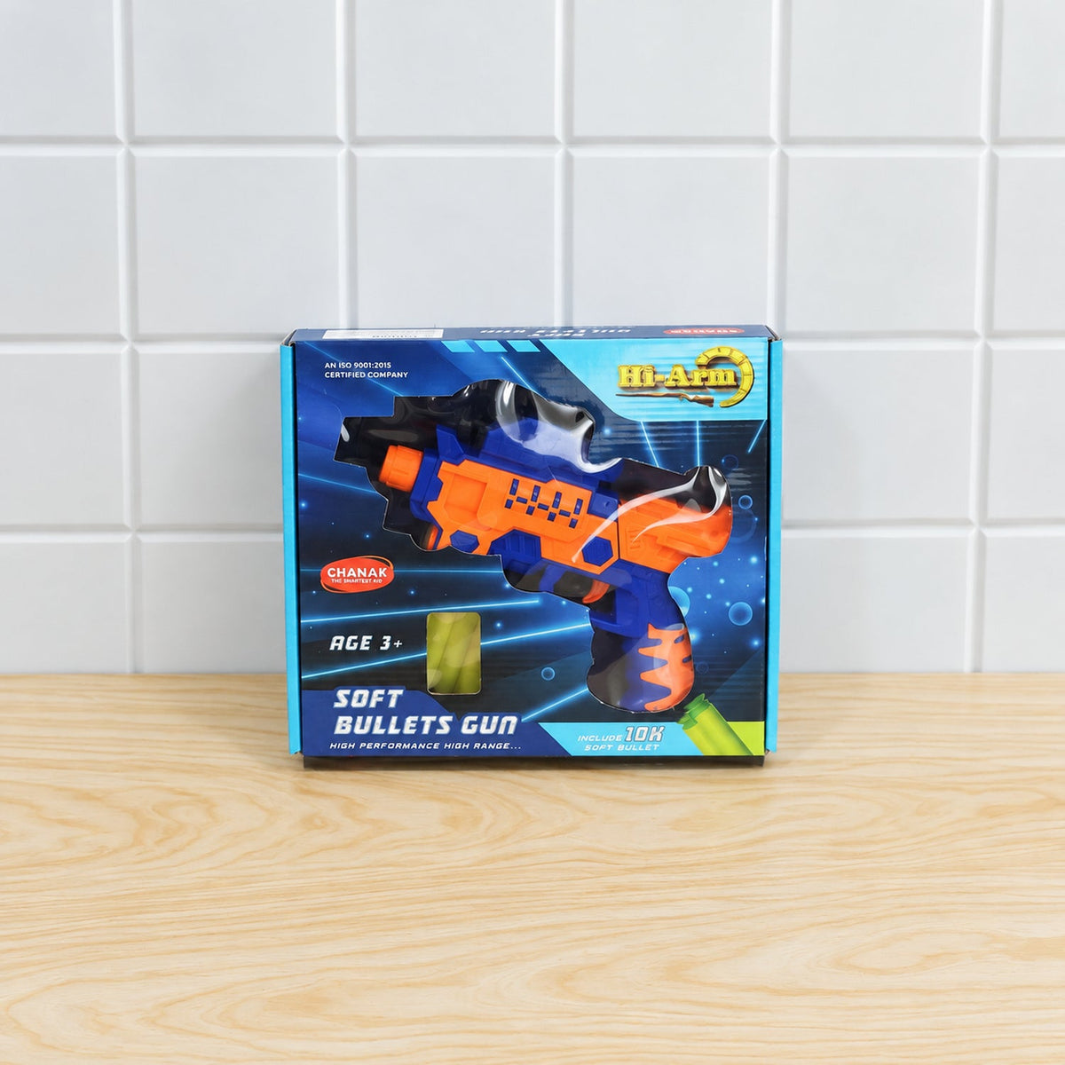 Soft Foam Bullet Toy Gun Blaster With Grip Handle For Target Play (1 Set)