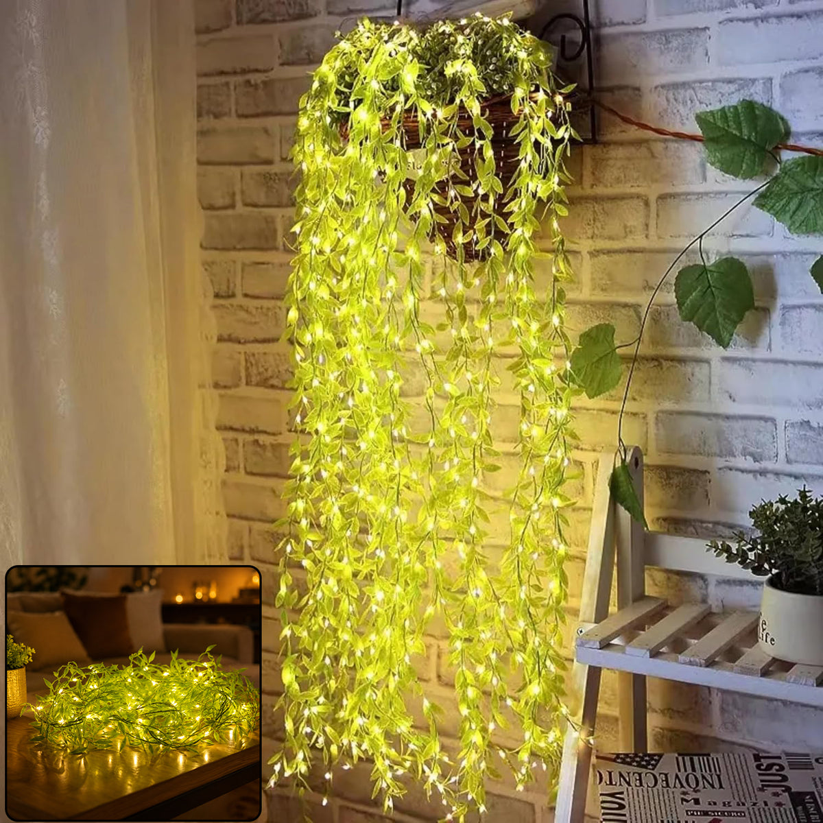 Decorative LED Leaf String Light Approx 3 mtr (1 Pc)