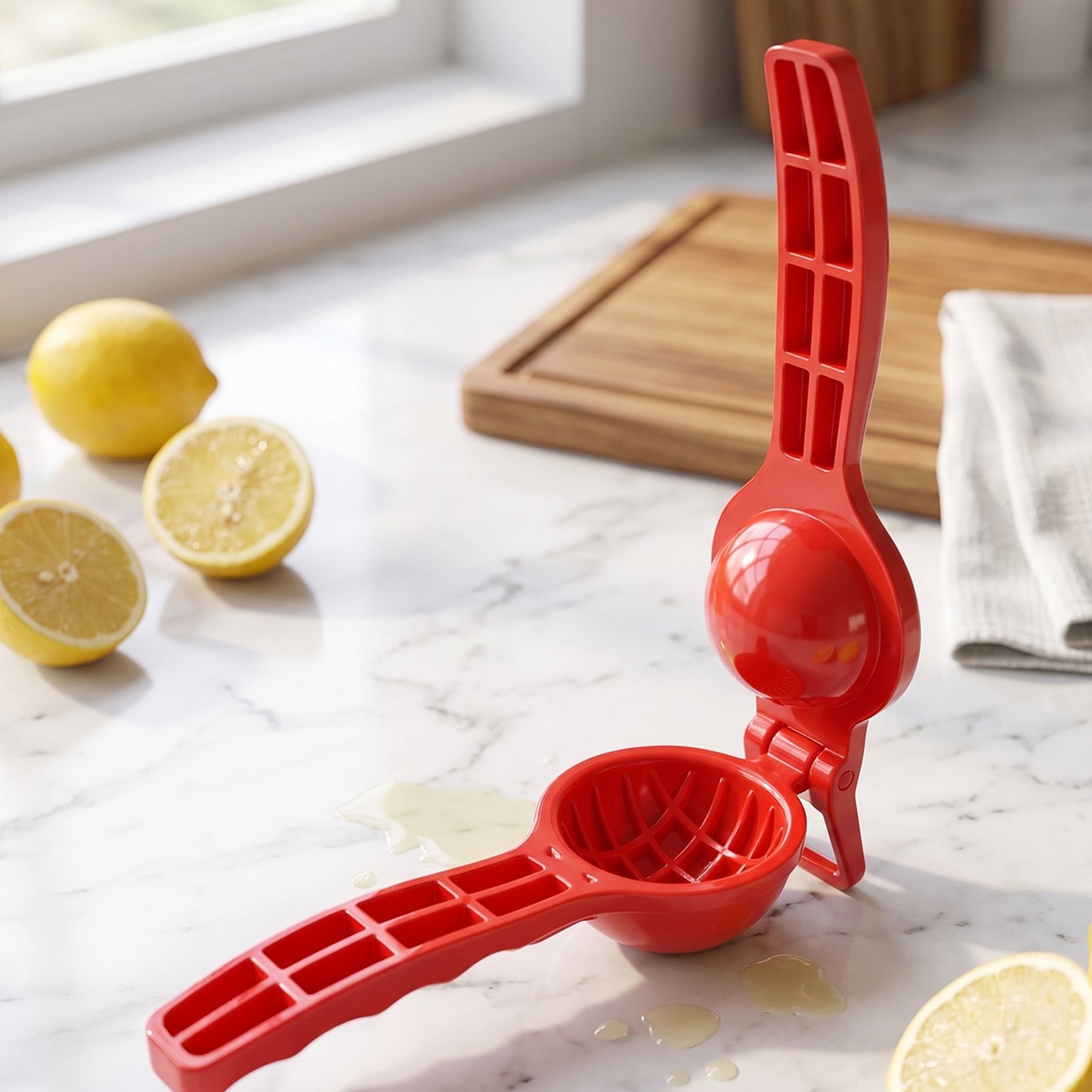 Kitchen 2 in 1 Unbreakable Lemon Squeezer and Bottle Opener (1 Pc)
