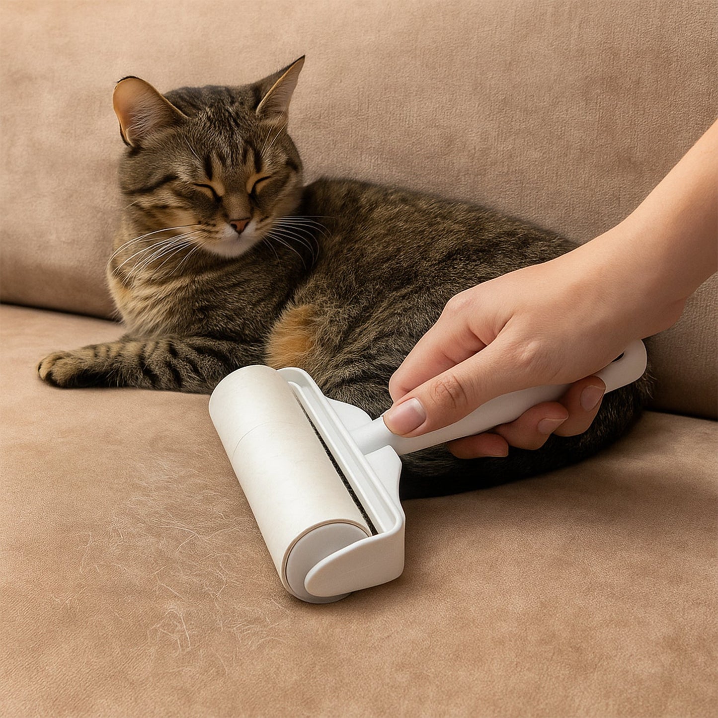 Reusable Pet Hair & Lint Remover Roller - (1 Pc / 23 Ã— 17 cm)