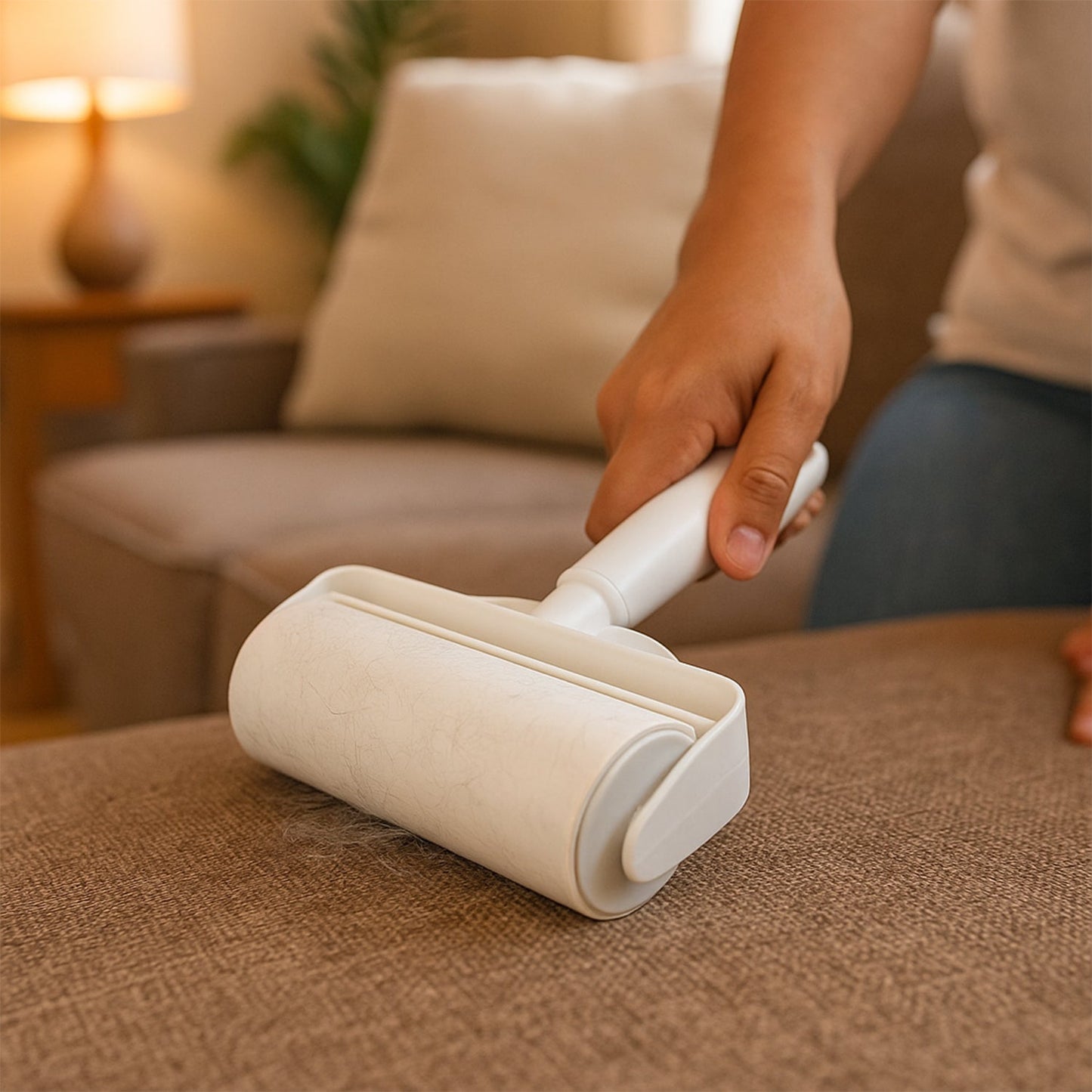 Reusable Pet Hair & Lint Remover Roller - (1 Pc / 23 Ã— 17 cm)