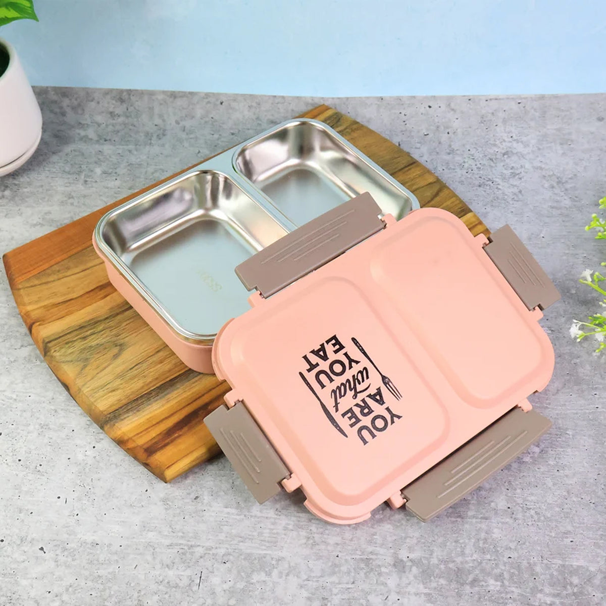 2 Partition Stainless Steel Lunch Box