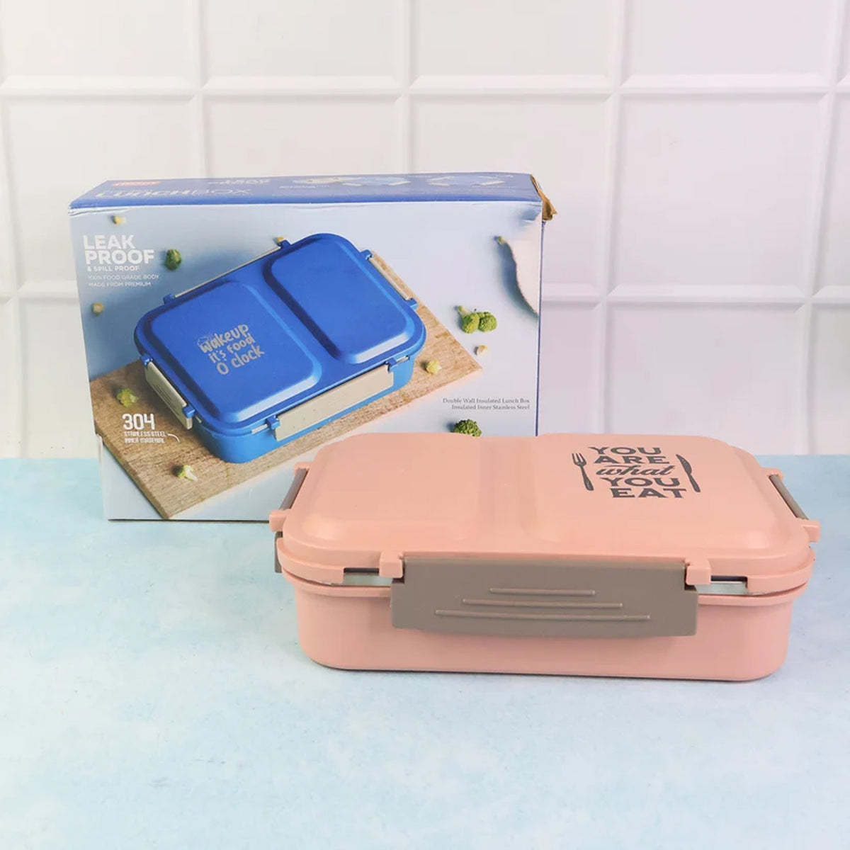 2 Partition Stainless Steel Lunch Box