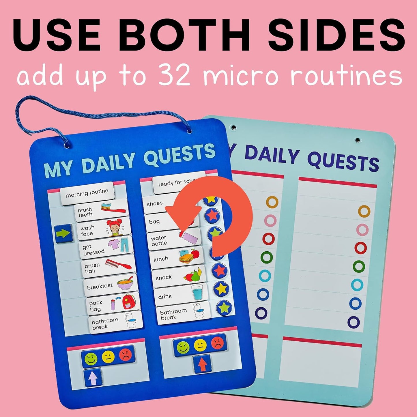 Educational kids routine board