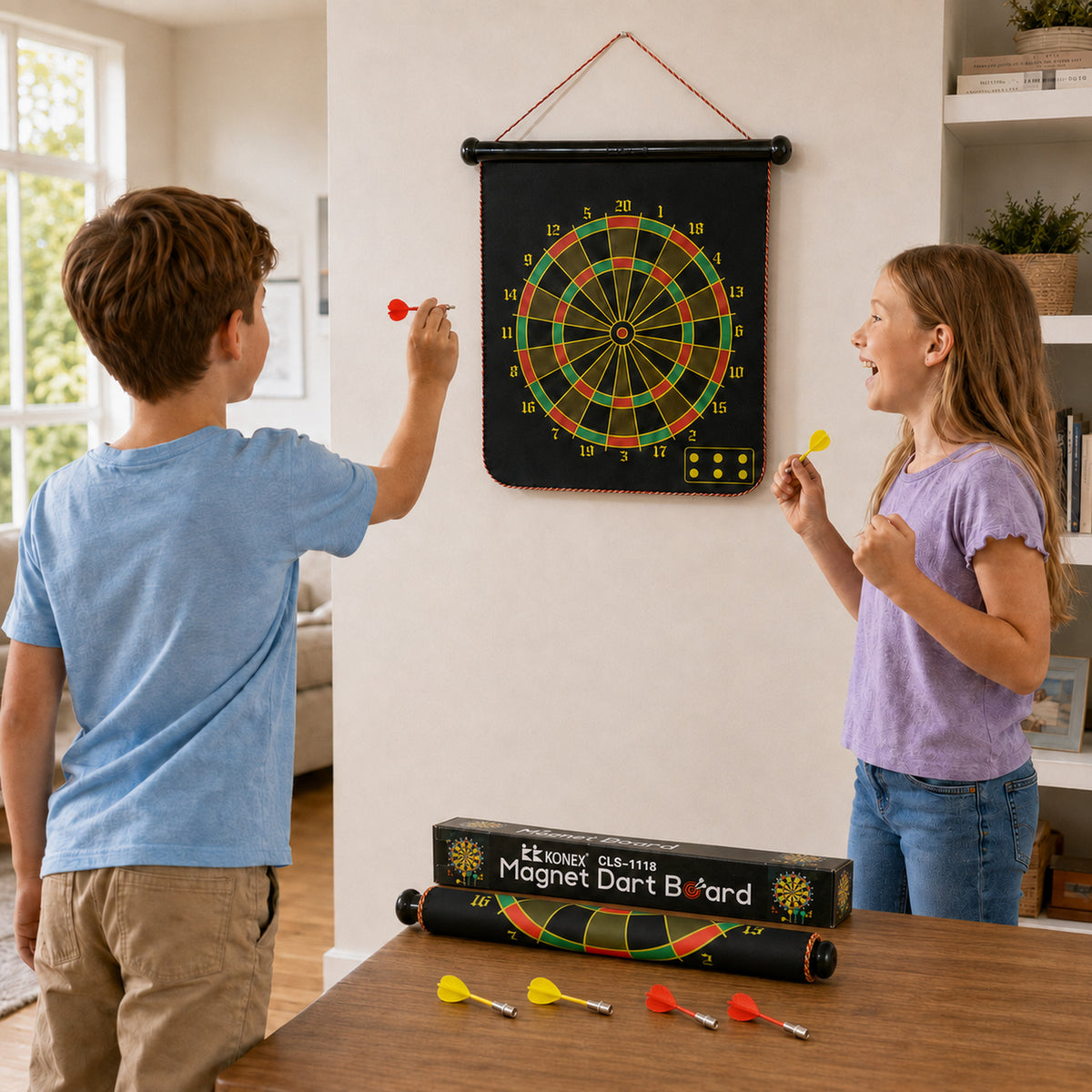 Roll-Up Double-Sided Dartboard Game (1 Set)