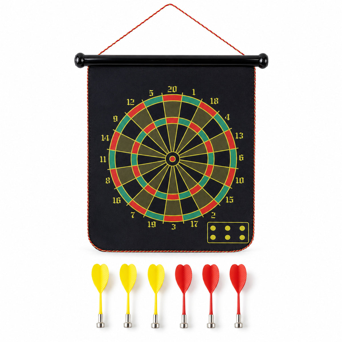 Roll-Up Double-Sided Dartboard Game (1 Set)