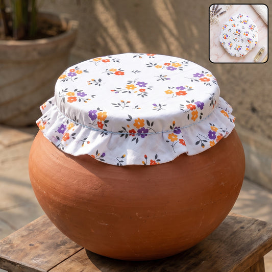 Premium Elasticated Cotton Matka Cover (1 Pc)