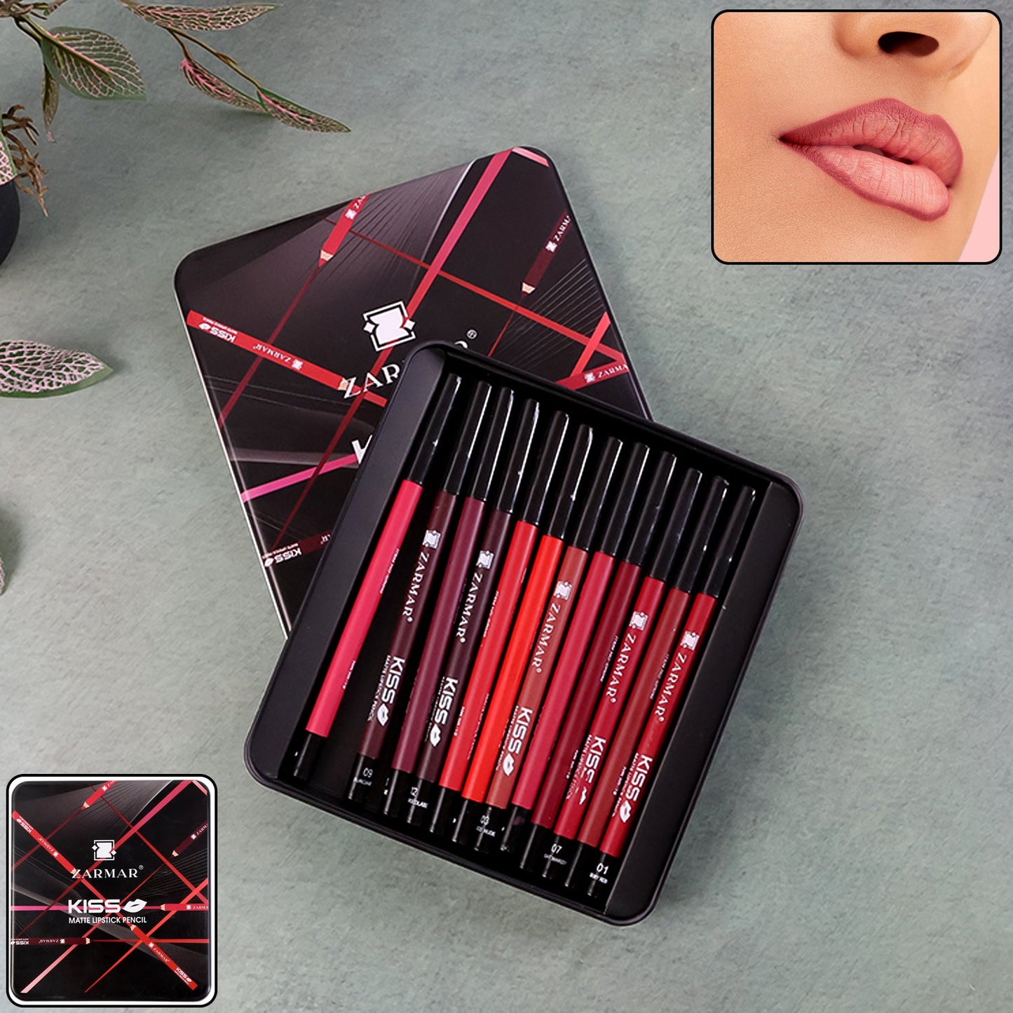 Matte lipstick pencil pack