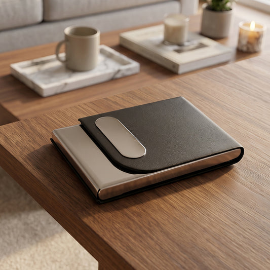 Premium Leather Finish Visiting Card Holder (1 Pc)