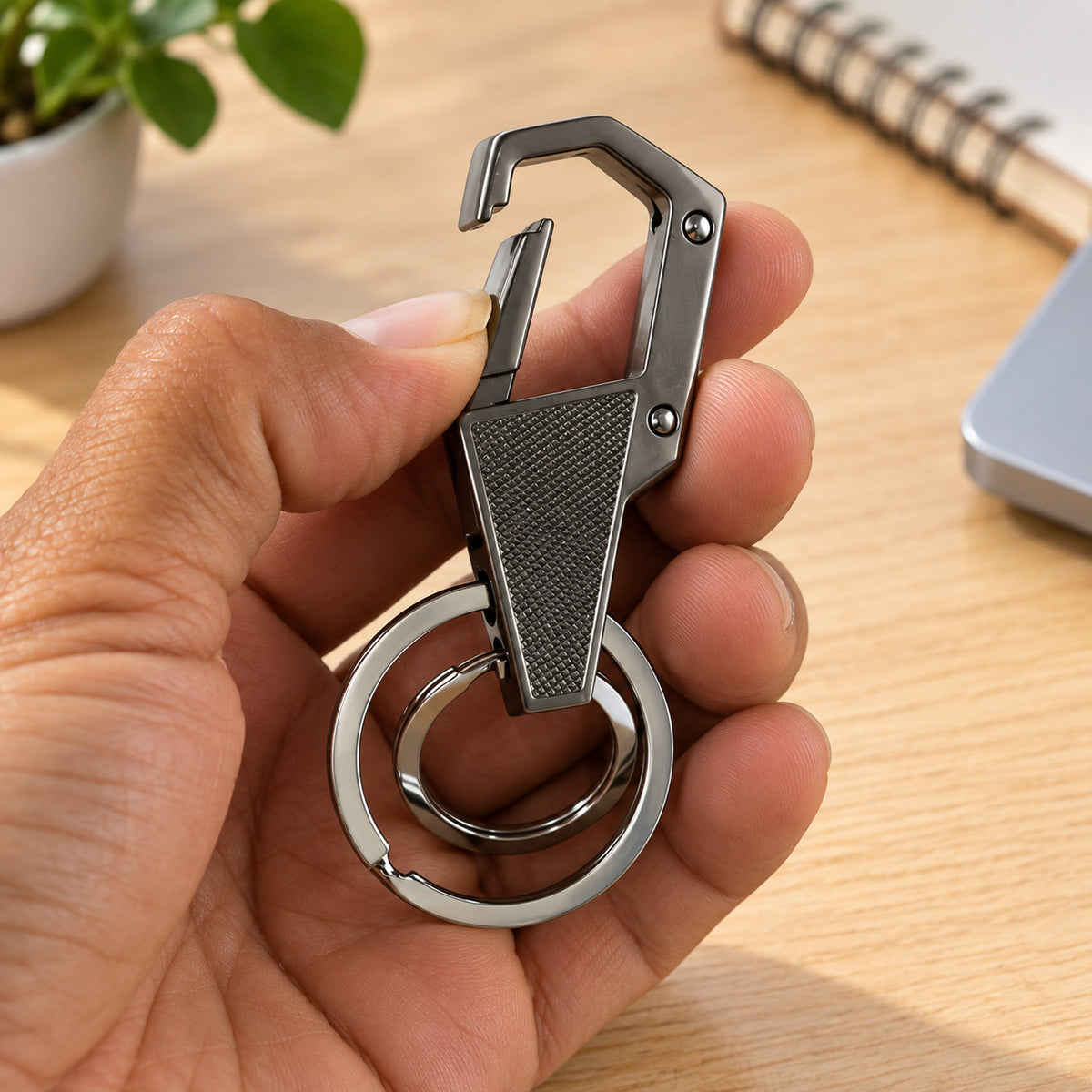 Premium Heavy Duty Metal Key Holder Clip Keychain 1 Pc