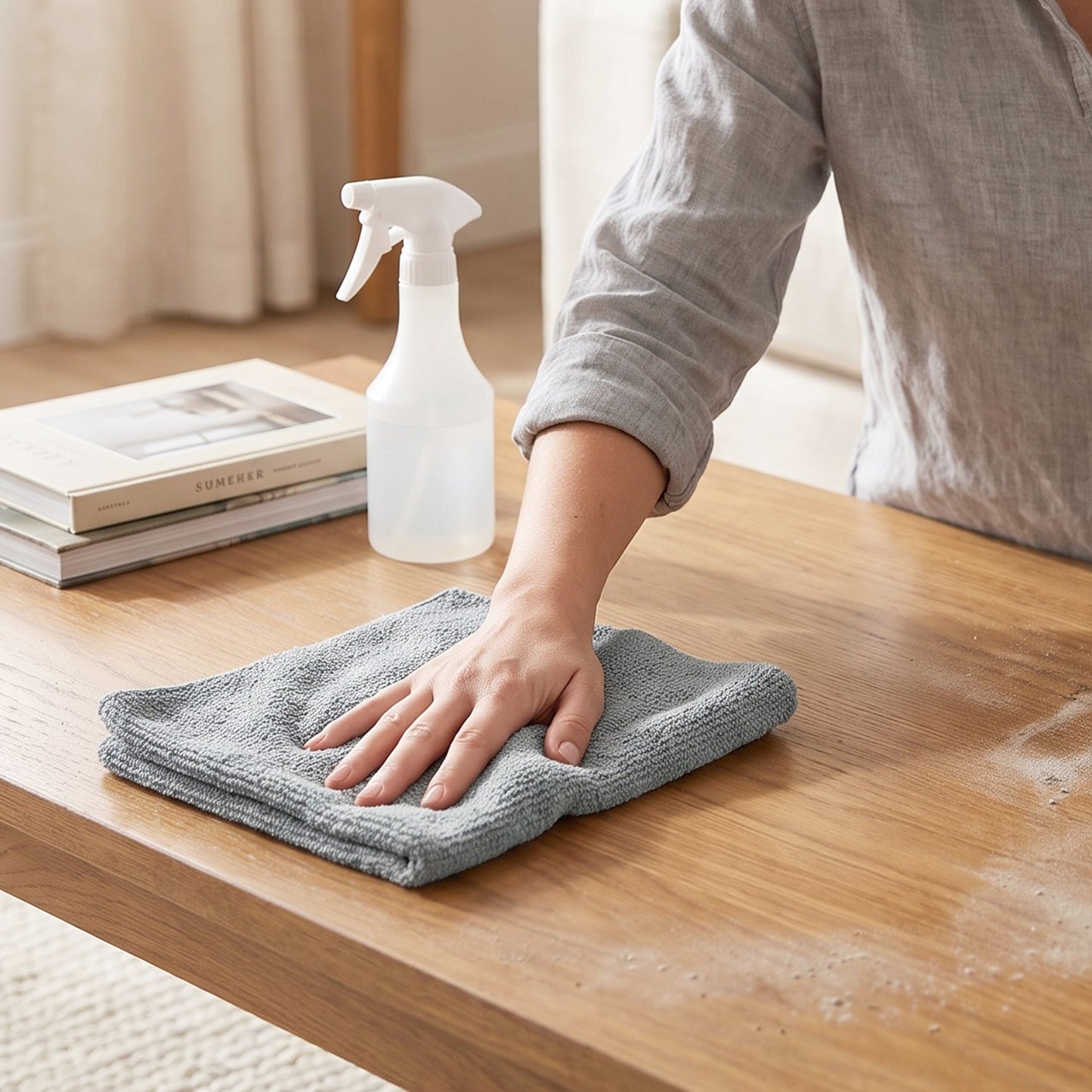 Disposable Cleaning Cloth Roll, Reusable Microfiber Kitchen Towel, Tear-Off (1 Roll)