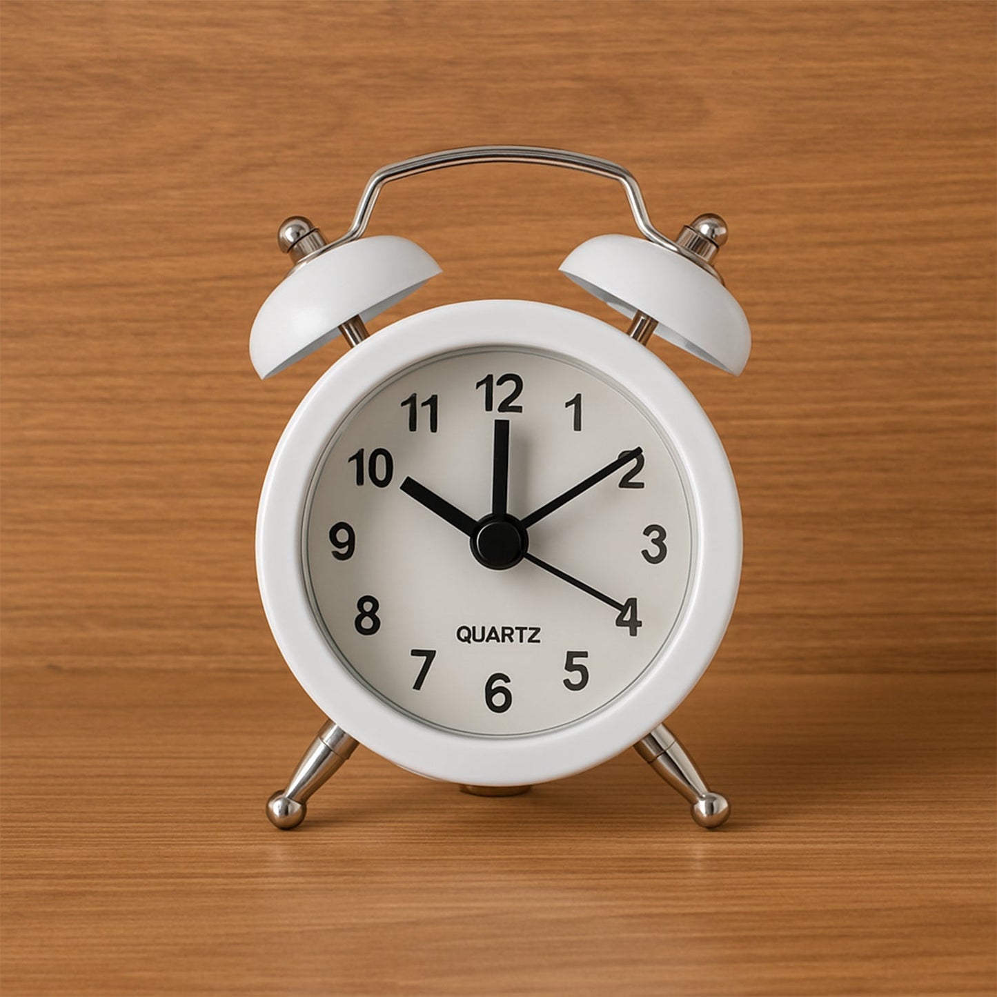 Small Twin-Bell Analog Alarm Clock - (1 Pc)
