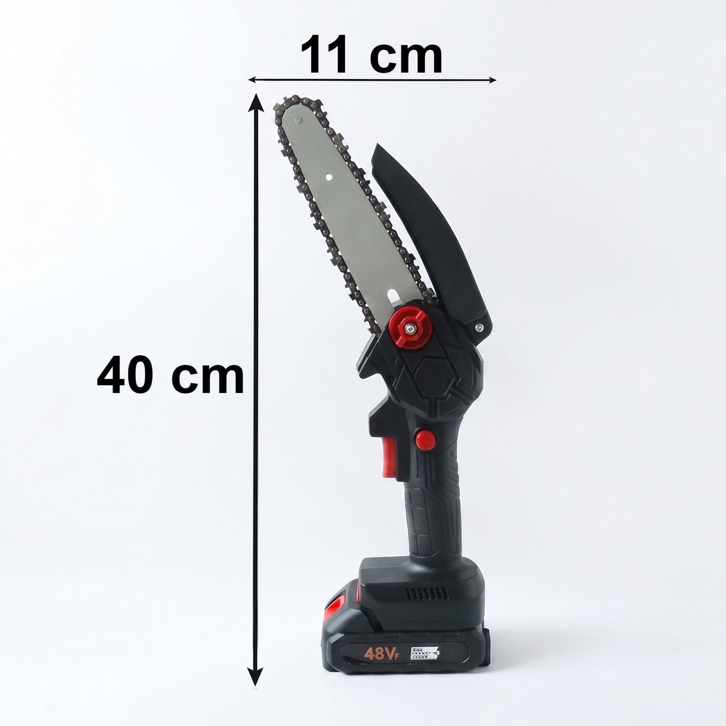 Mini Electric Cordless Chainsaw (1 Set, 48V, Blade size 18 Cm)