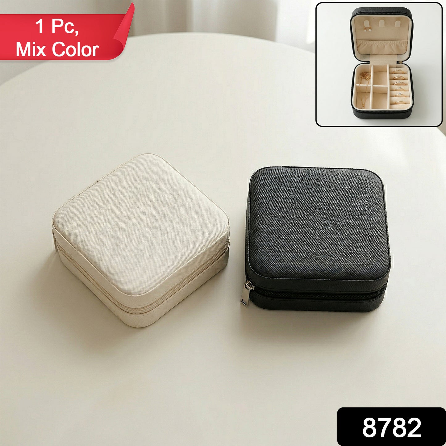 Mini PU Leather jewellery Box for Travel & Storage