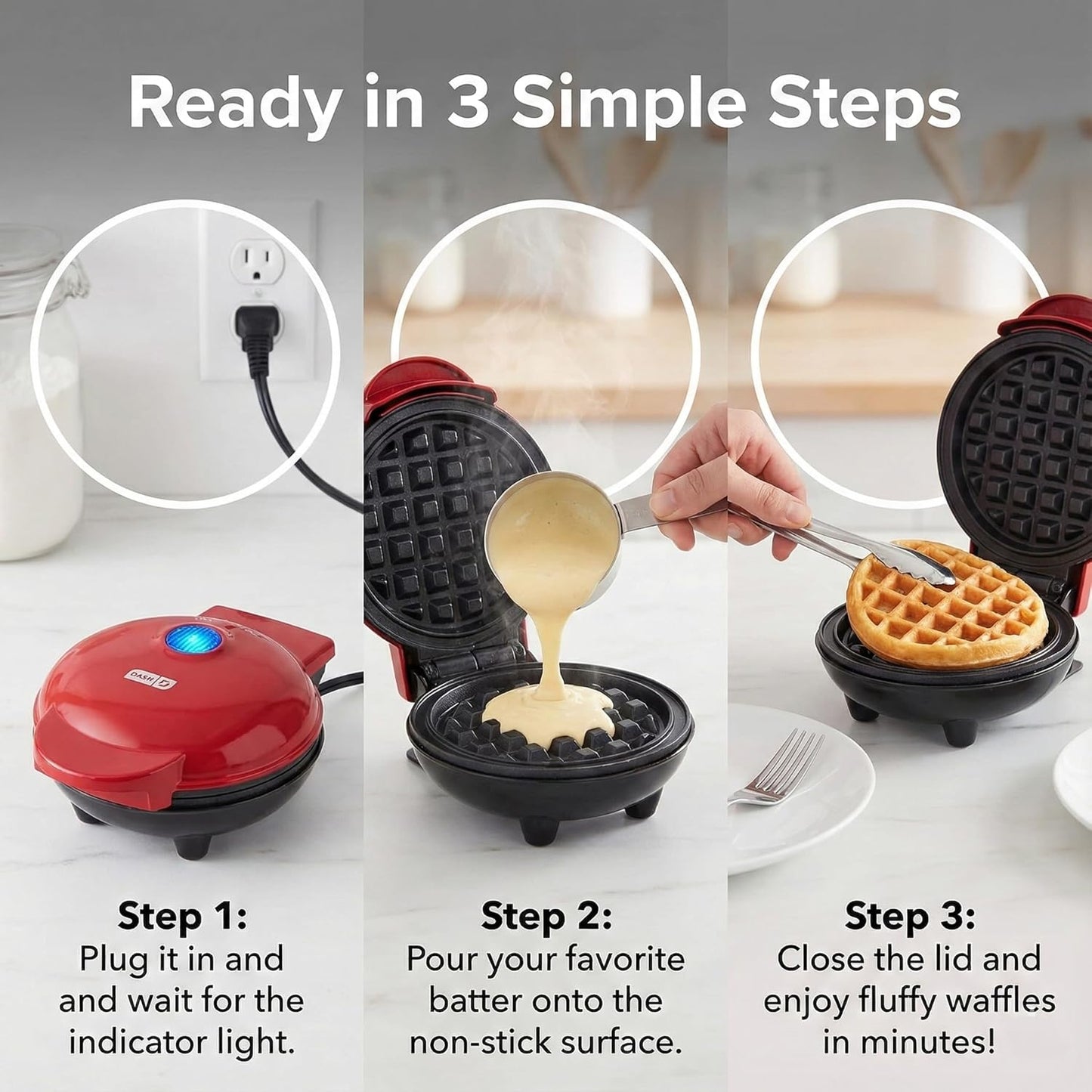 Mini Waffle Maker Machine Waffle Iron Home Appliances Kitchen Gift Easy To Clean, On-Stick Surfaces, Perfect Breakfast, Dessert, Sandwich, Cakes, Other Snacks Machine