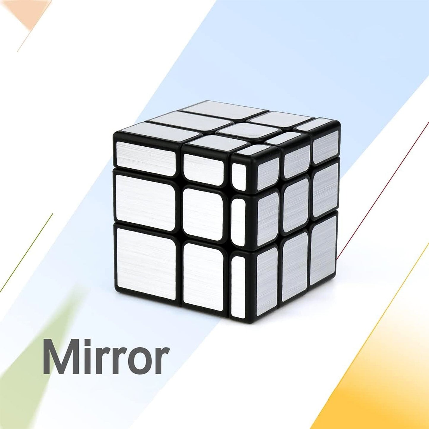 Mirror Cube â€“ 3x3 Puzzle Cube with Reflective Silver Surfaces