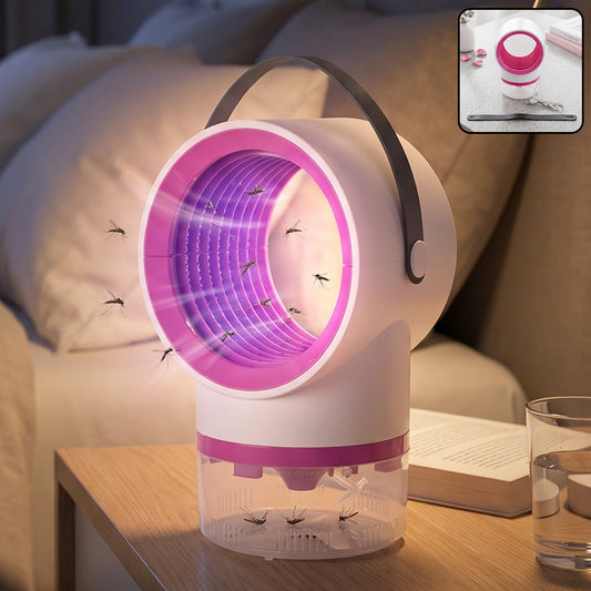Electric USB mosquito killer lamp, portable suction trap with handle (1 pc)