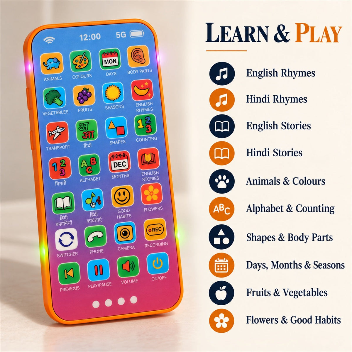 Toy phone learning use