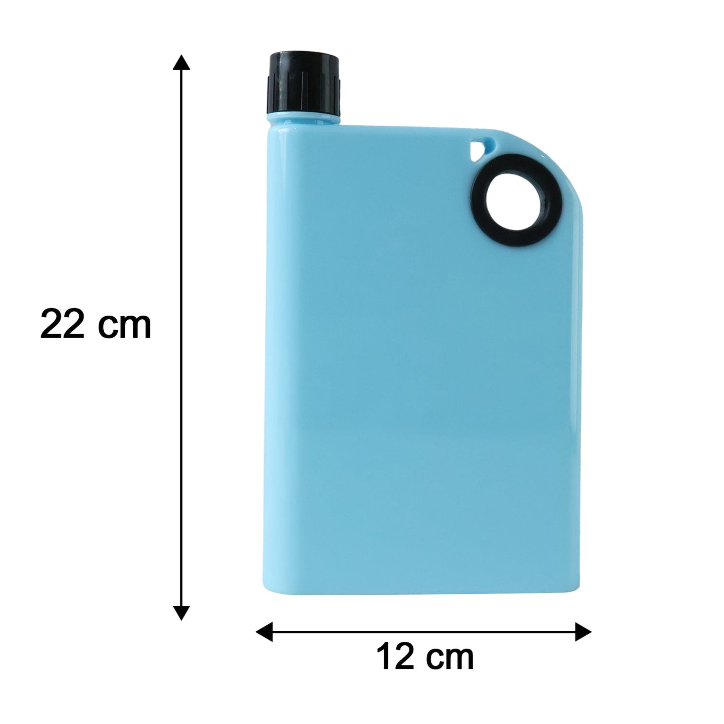 A5 Memo Shape Water Bottle 420 ML Slim Flat Portable (1 Pc)