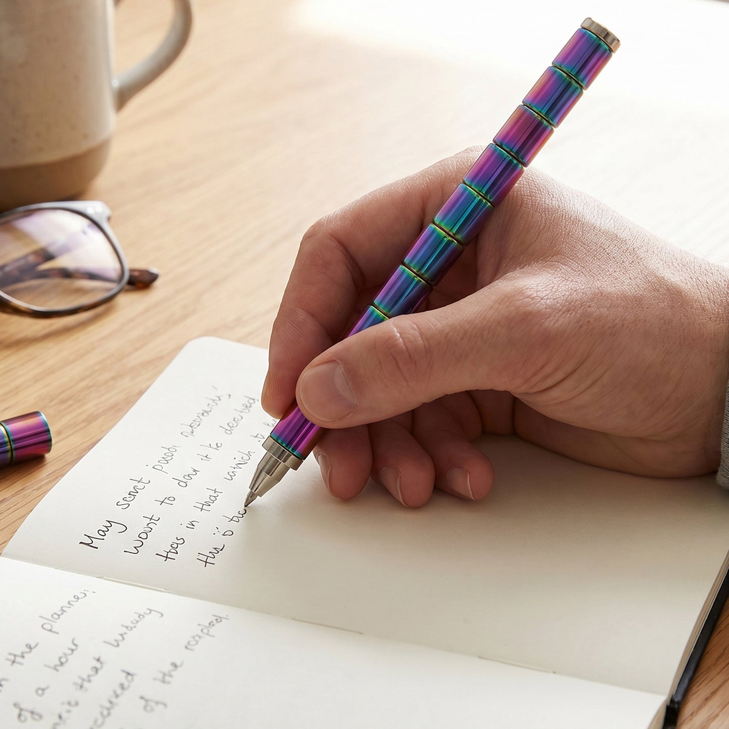 Magnetic Metal Writing Pen with Fidget Spinner Function - 1 Pc (1 Pc)