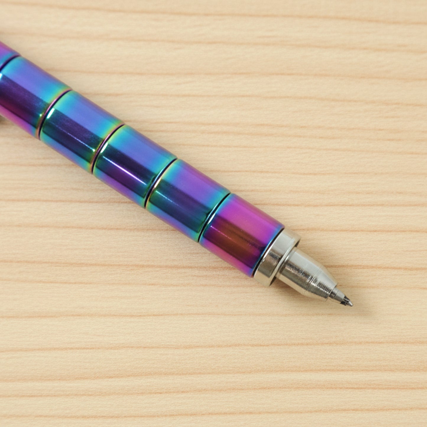 Magnetic Metal Writing Pen with Fidget Spinner Function - 1 Pc (1 Pc)