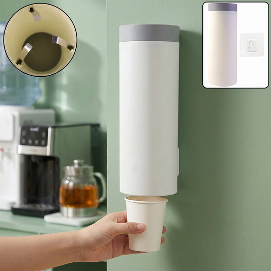Wall mounted paper cup holder