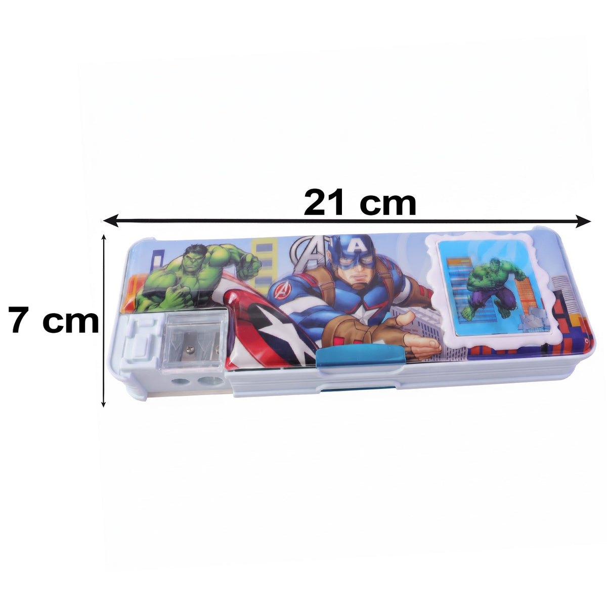 Cartoon Multi-functional Geometry Box with Calculator & Double Sharpener