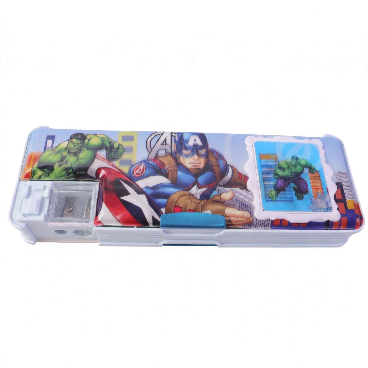 Cartoon Multi-functional Geometry Box with Calculator & Double Sharpener