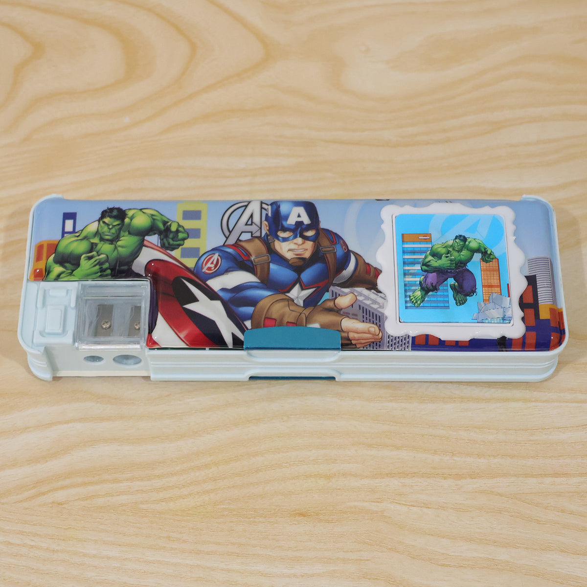 Cartoon Multi-functional Geometry Box with Calculator & Double Sharpener