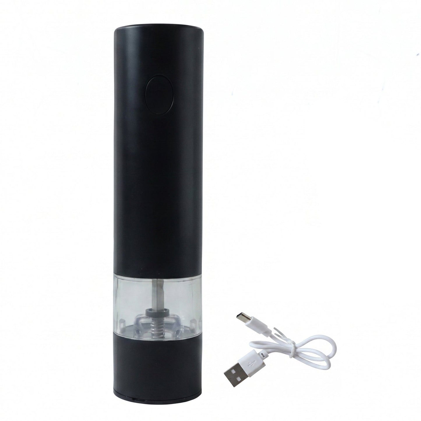 USB rechargeable pepper grinder on kitchen table