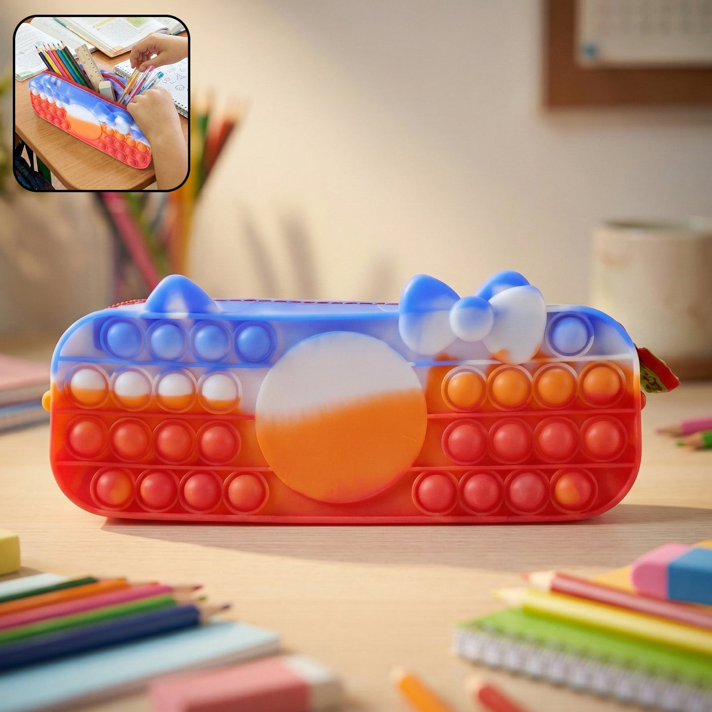 Pop it pencil pouch kids