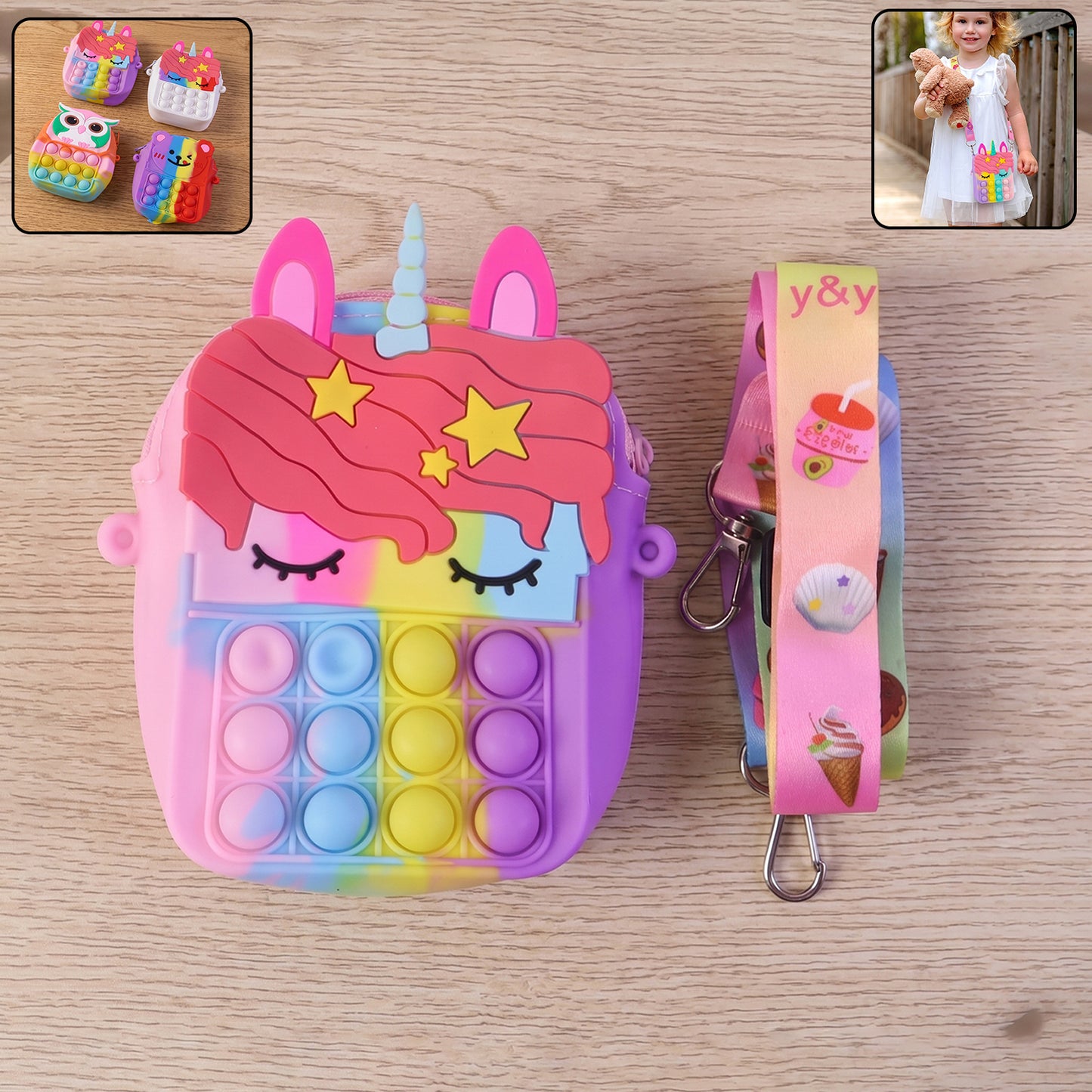 Children's Silicone Bag, Children's Coin Purse (1 Pc)