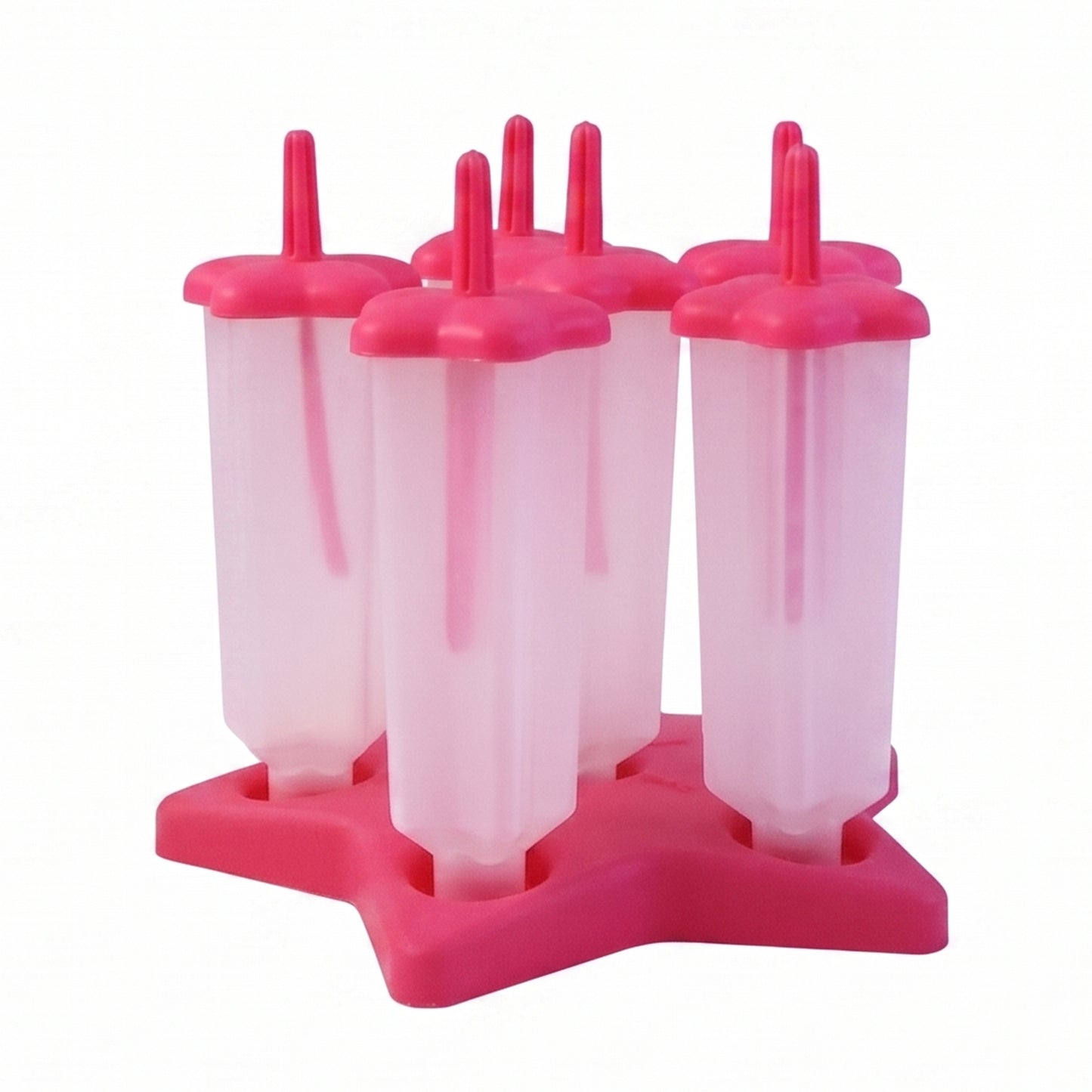 Plastic Ice Cream Molds with Lid (1 Set / 6 Pc)