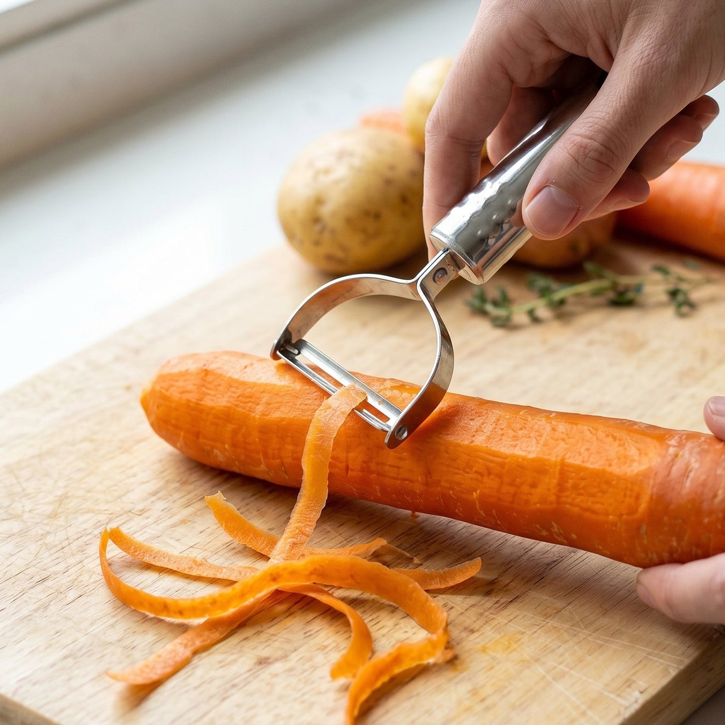 Premium Stainless Steel Vegetable and Fruit Peeler (1 Pc)