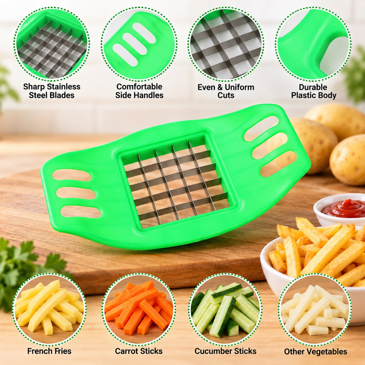 Potato cutter feature view