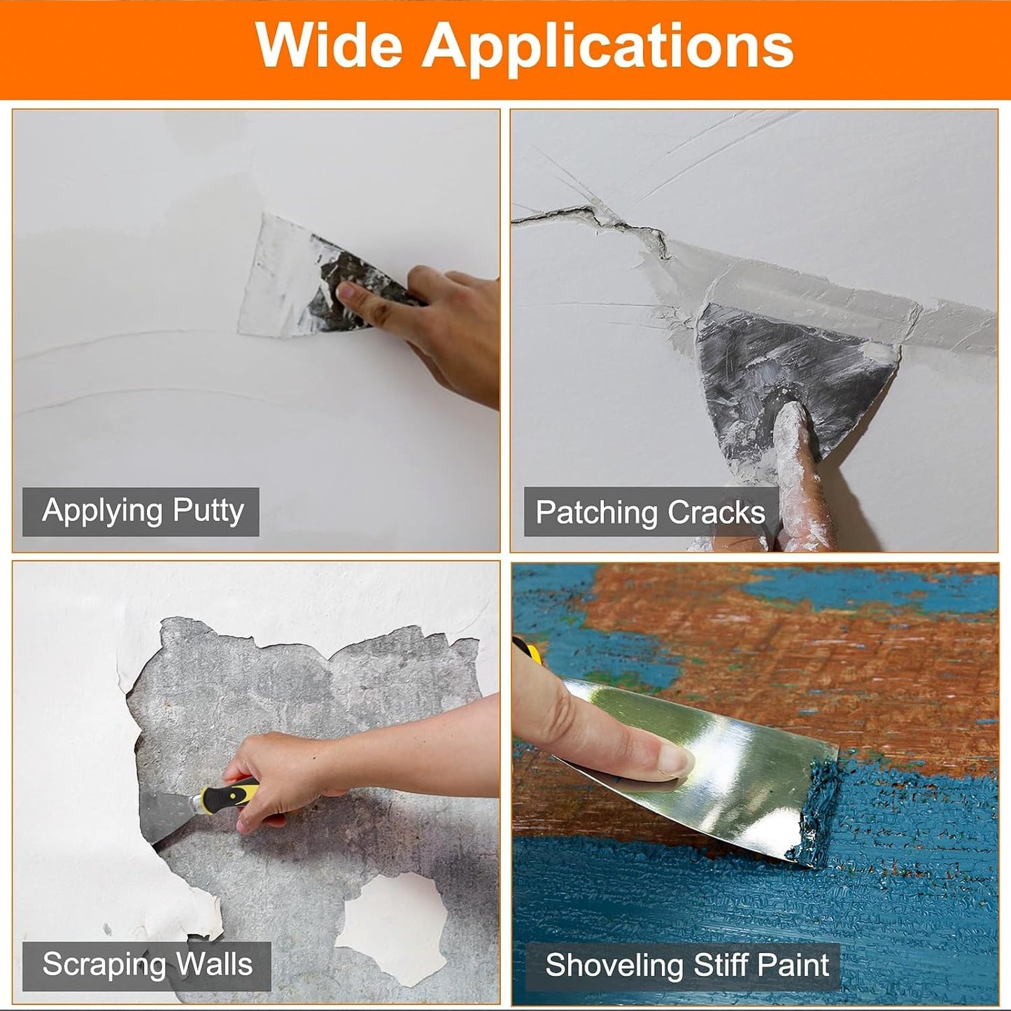 Stainless Steel Putty Knife / Wall Scraper - (100mm / 1 Pc)