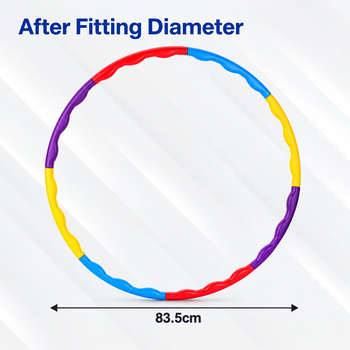 Detachable Hula Hoop With Colourful Segments For Kids Active Play (1 Set)