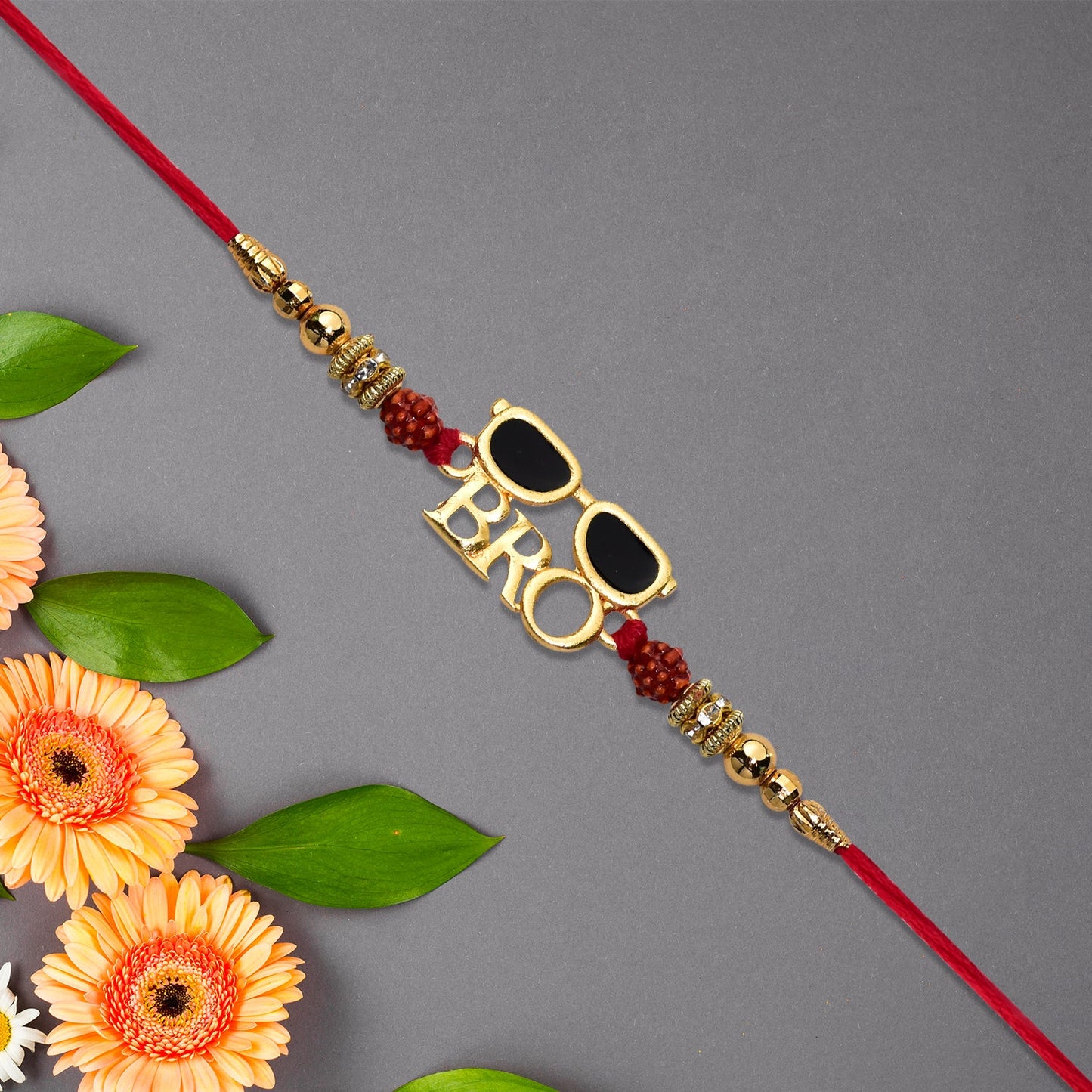 Close-up of Cool Bro Rakhi highlighting stylish handcrafted details