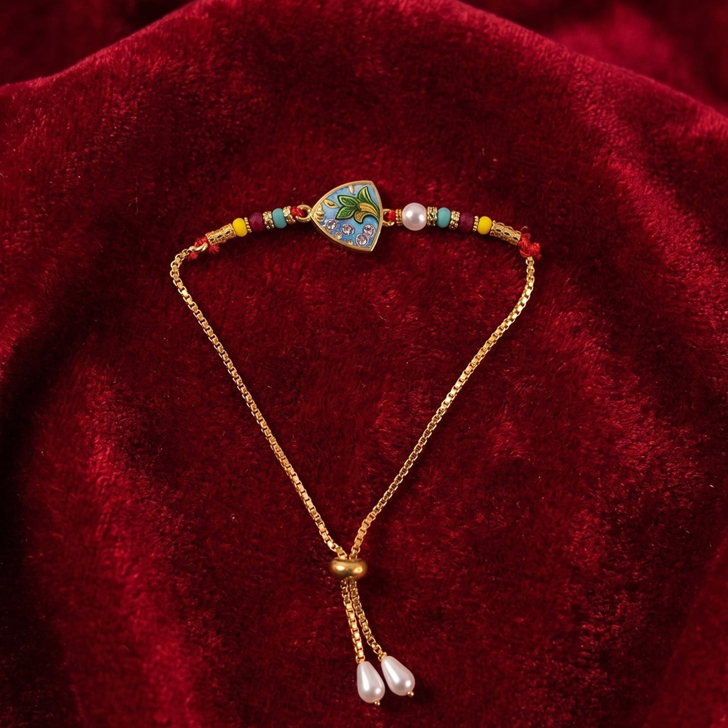 Soft thread of leaf Rakhi for comfortable wearing