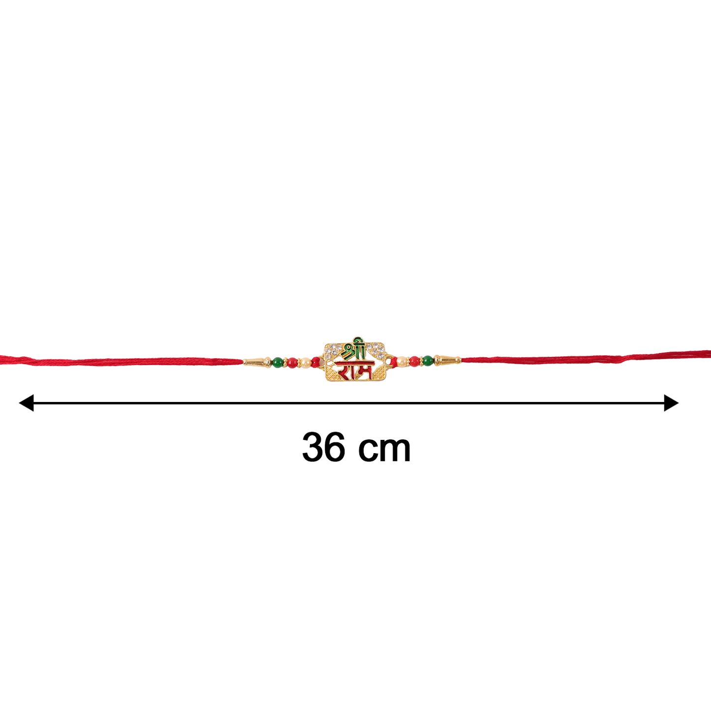 Size chart for Shree Ram Designer Rakhi