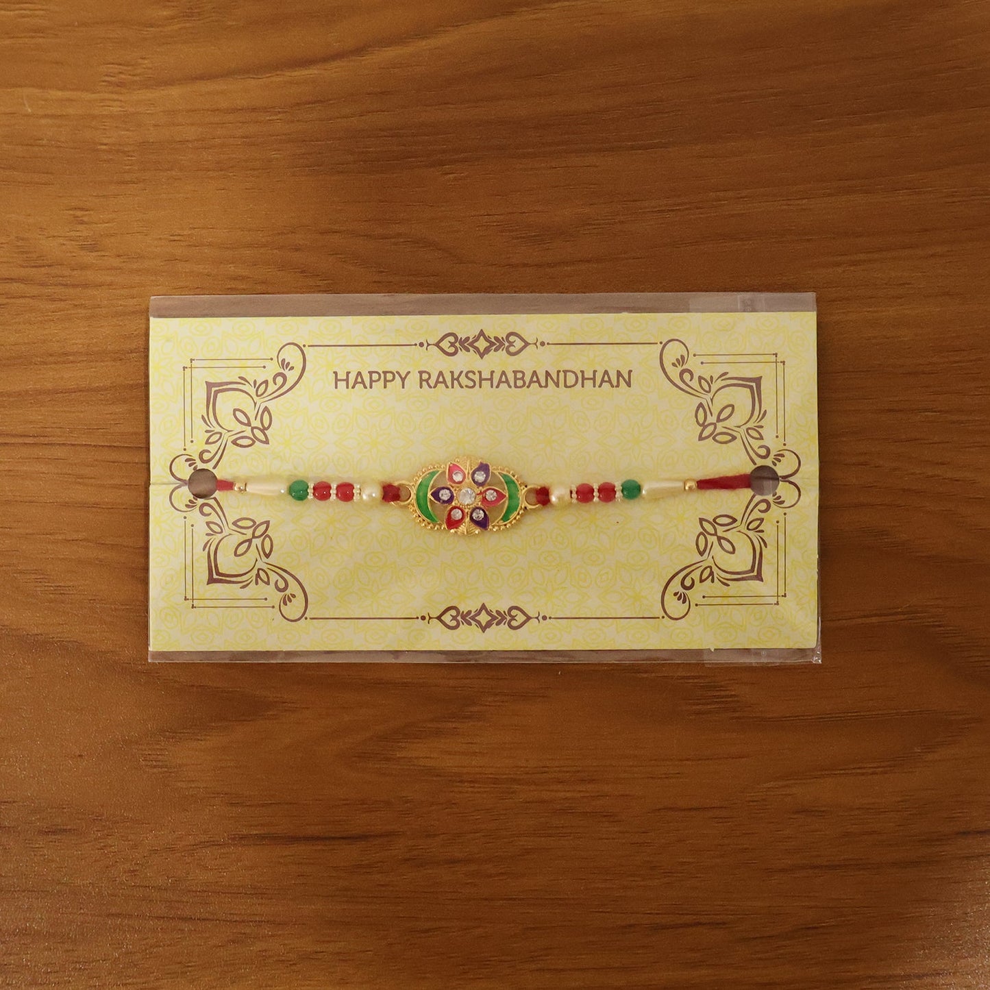 Rakhi on a festive occasion, styled for Rakshabandhan celebration
