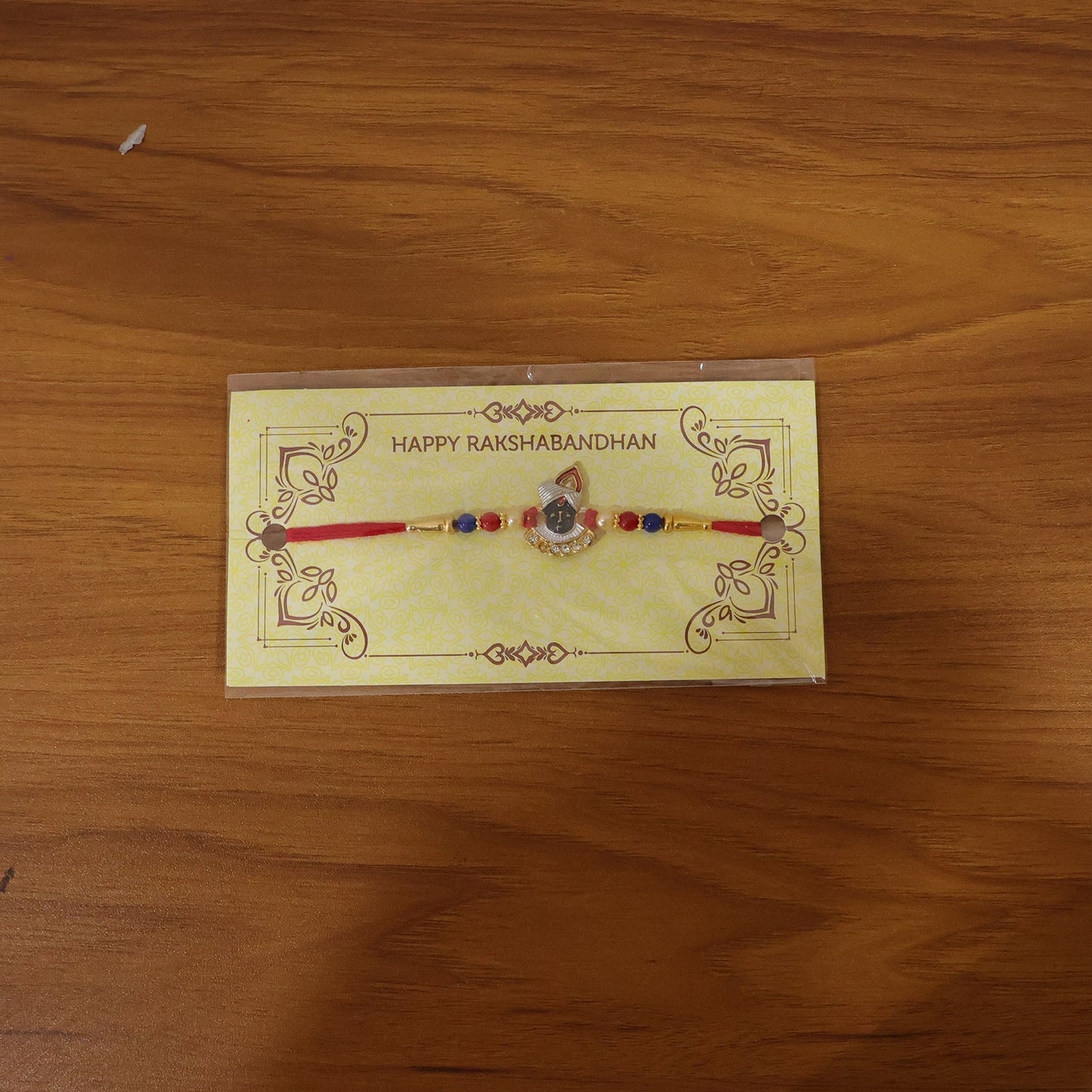 Live view of Krishna Rakhi with beads