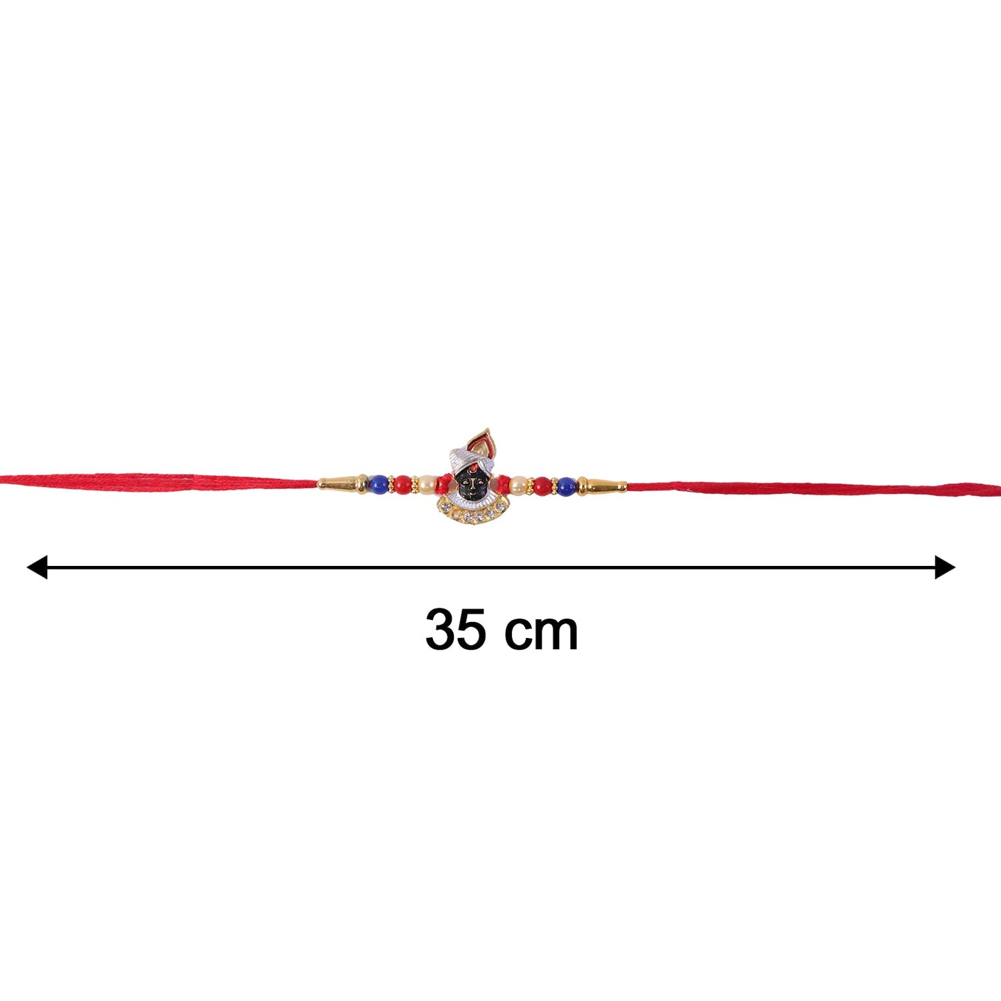 Size comparison of Krishna Rakhi